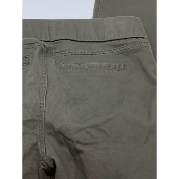 Liverpool Women's Elastic Waist Flat Front Pull-On Green Jeggings Size 4P / 27 - Picture 2 of 7
